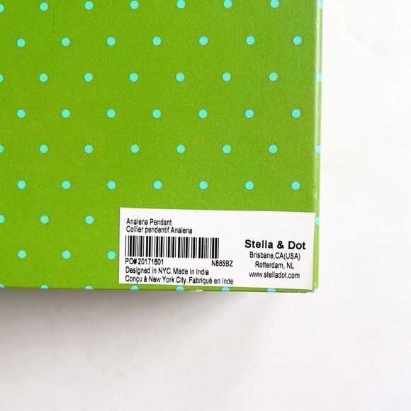 Stella & Dot Analena Pendant Sparkle Fringe Gold Adjustable Statement Necklace - Picture 7 of 7